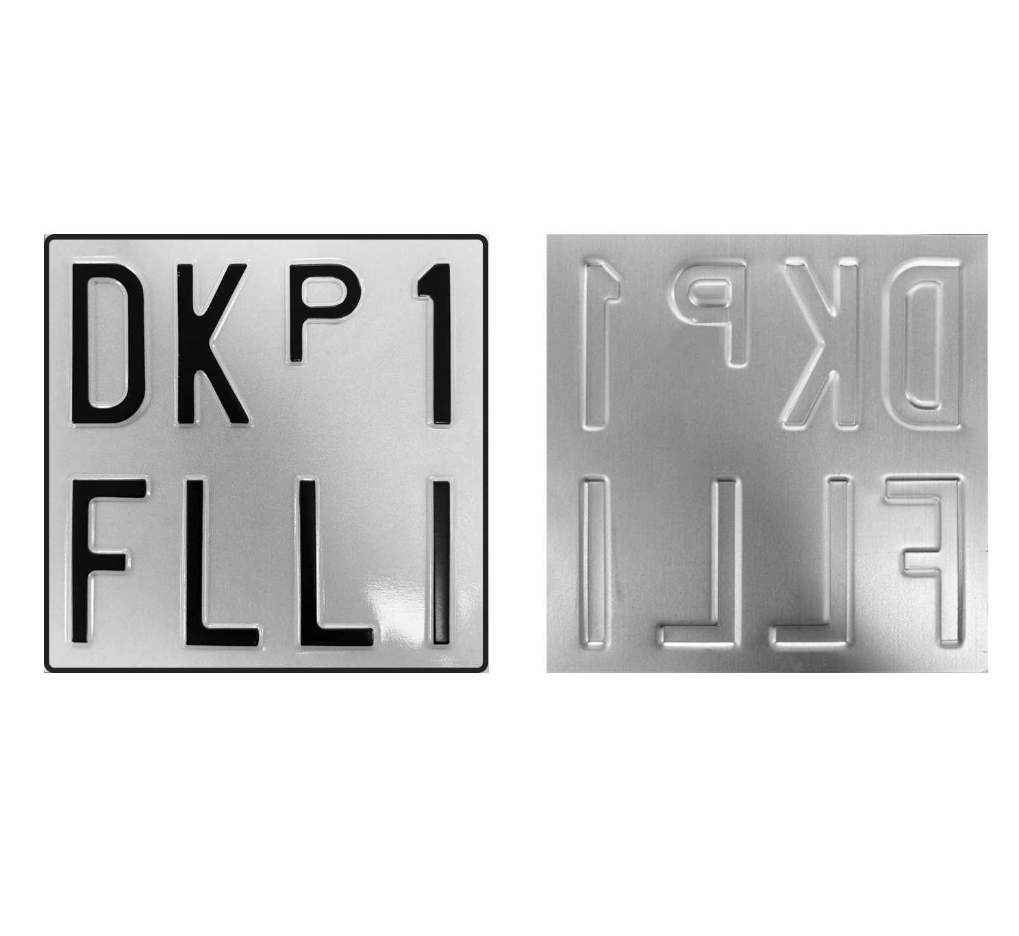 Replica Targa Auto Anteriore Europea - Alluminio Catarifrangente, Personalizzabile - Foto 8