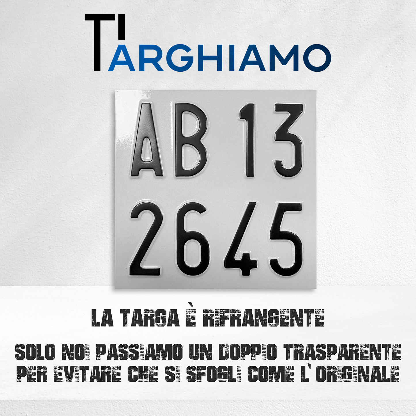 Riproduzione Targa Moto dal 1985 al 1997
