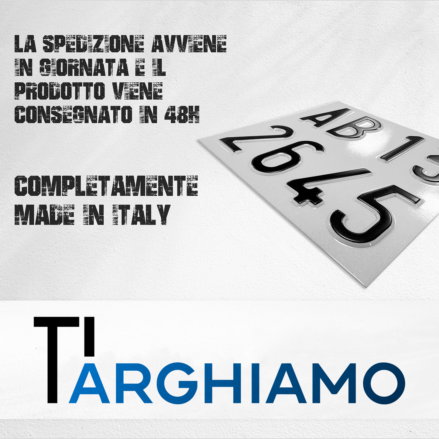 Riproduzione Targa Moto dal 1985 al 1997